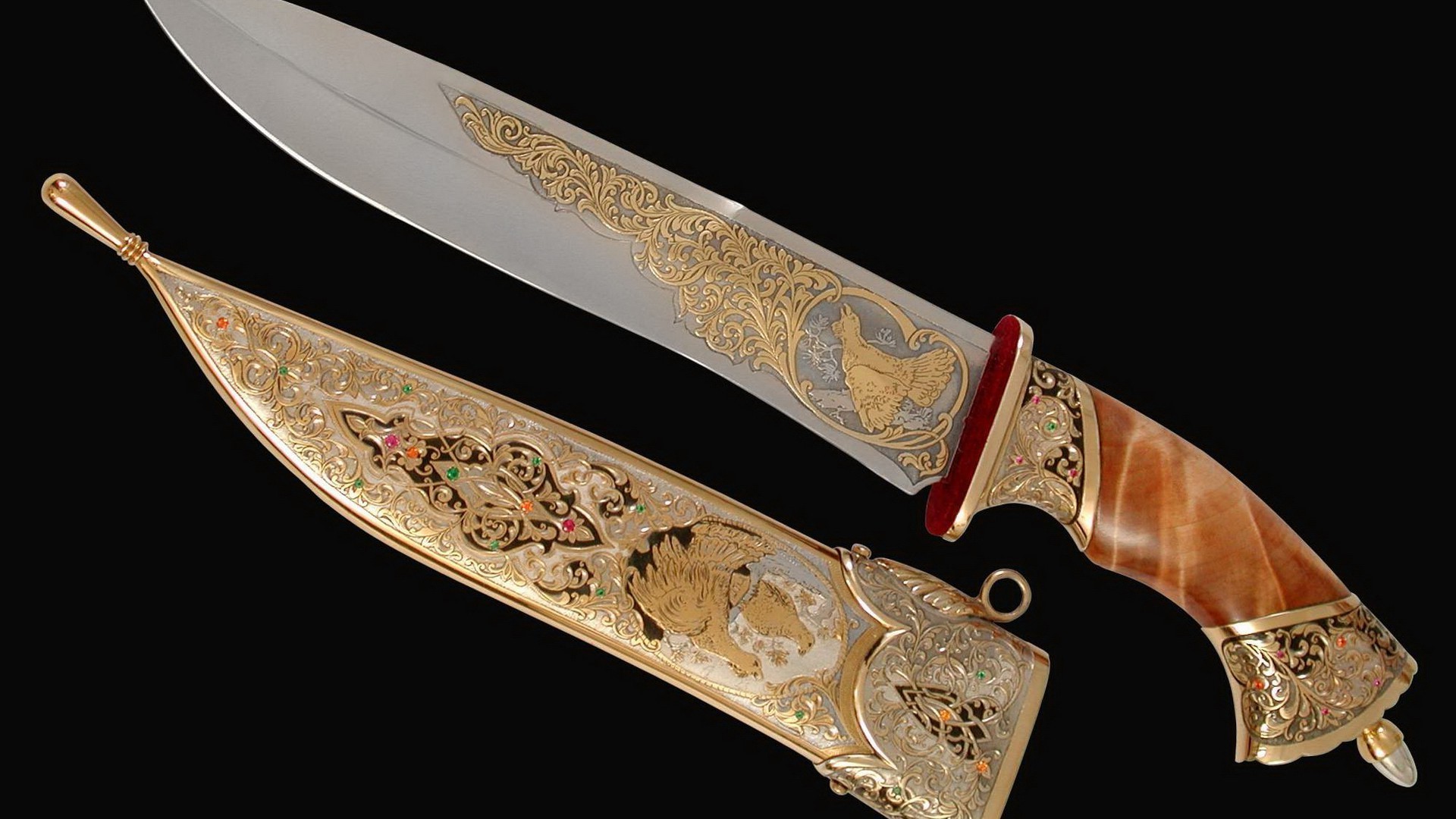 espadas e lâminas espada adaga decoração antiguidade retro ouro luxo arte armas vintage antigo ornamentado ilustração