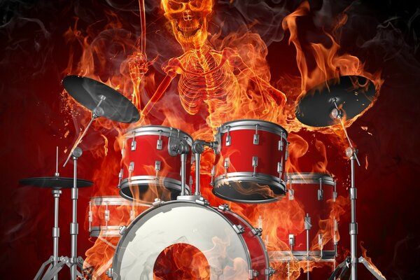 Bateria infernal para hardcore