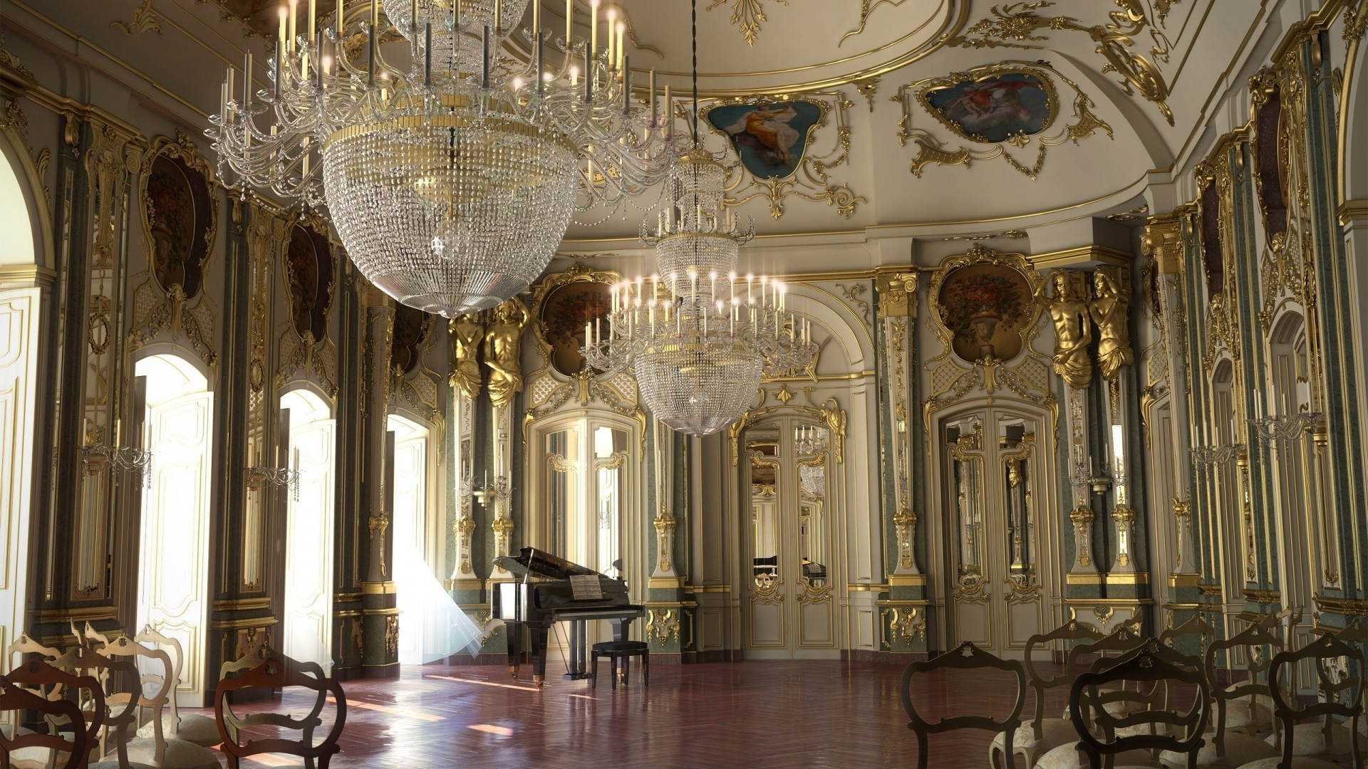 quartos dentro de casa dentro lustre teto arquitetura viagens luxo religião igreja janelas