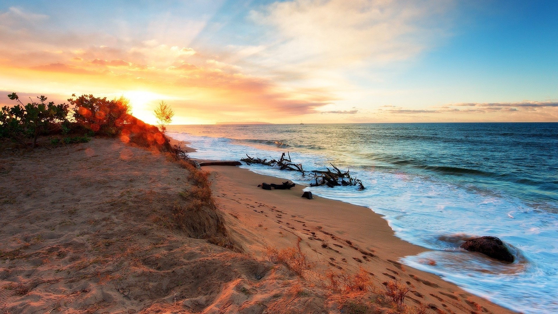 coucher de soleil et l aube plage eau mer coucher de soleil mer océan voyage paysage sable paysage soleil ciel soir crépuscule