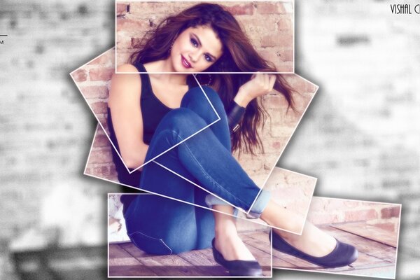 Selena Gomez collage photo