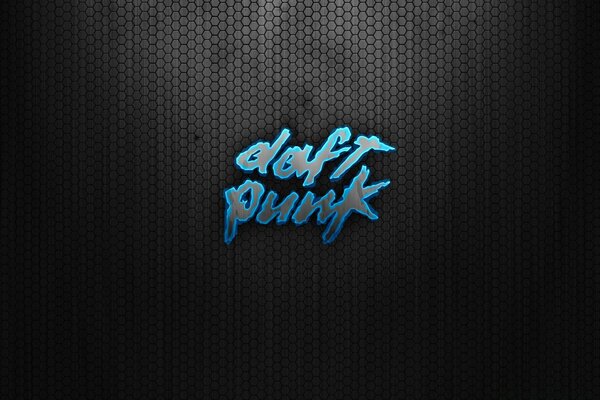 Daft punk inscription sur fond noir