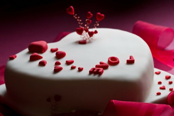 Gâteau coeur pour les amoureux