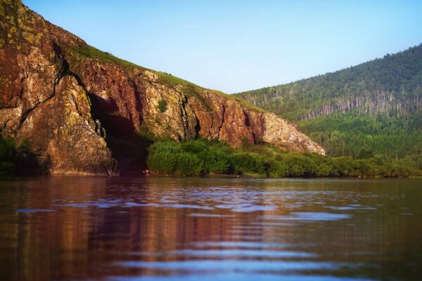 Photography of water, forests and mountains