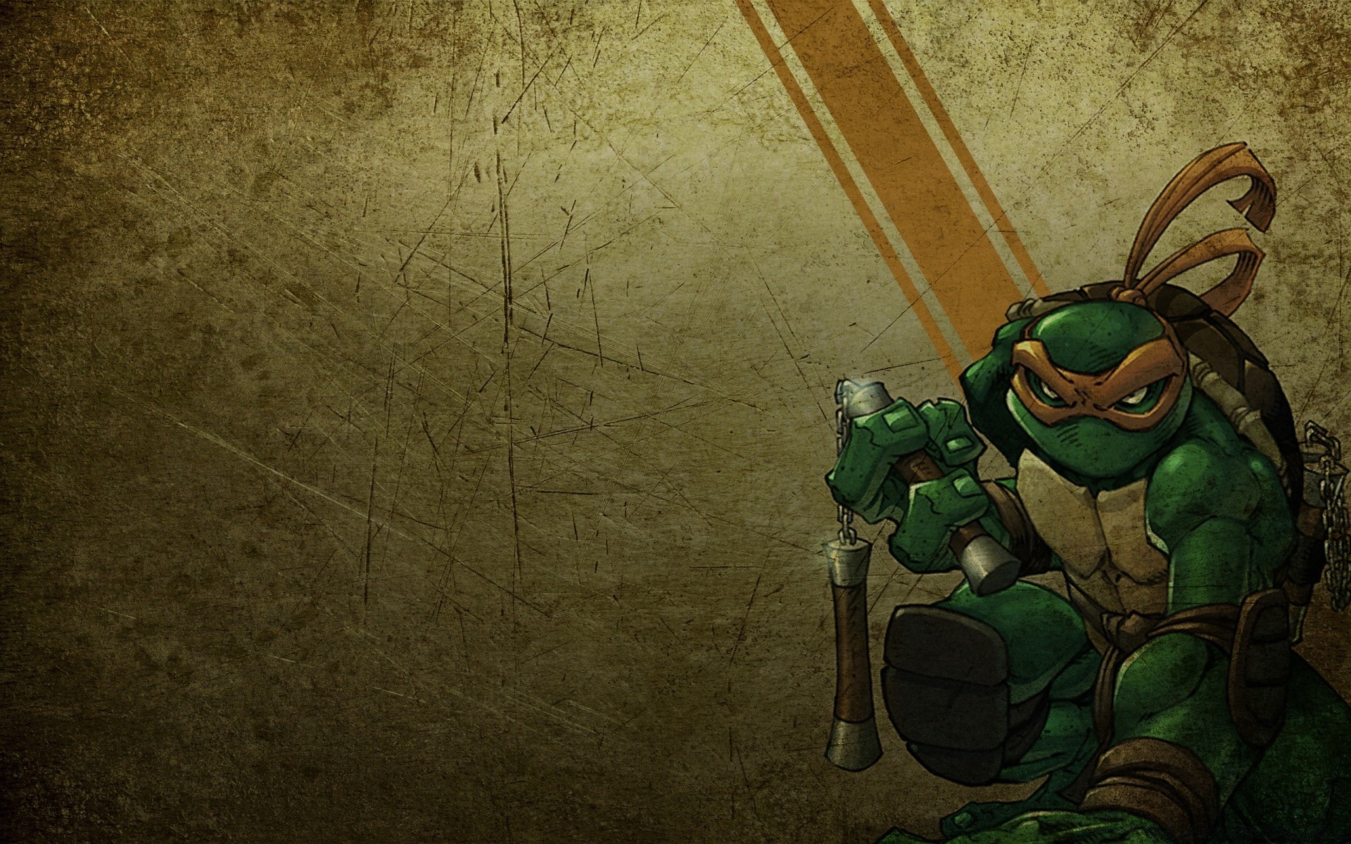 ninja turtles vintage vecchio retro arte antico desktop antico sporco struttura design decorazione