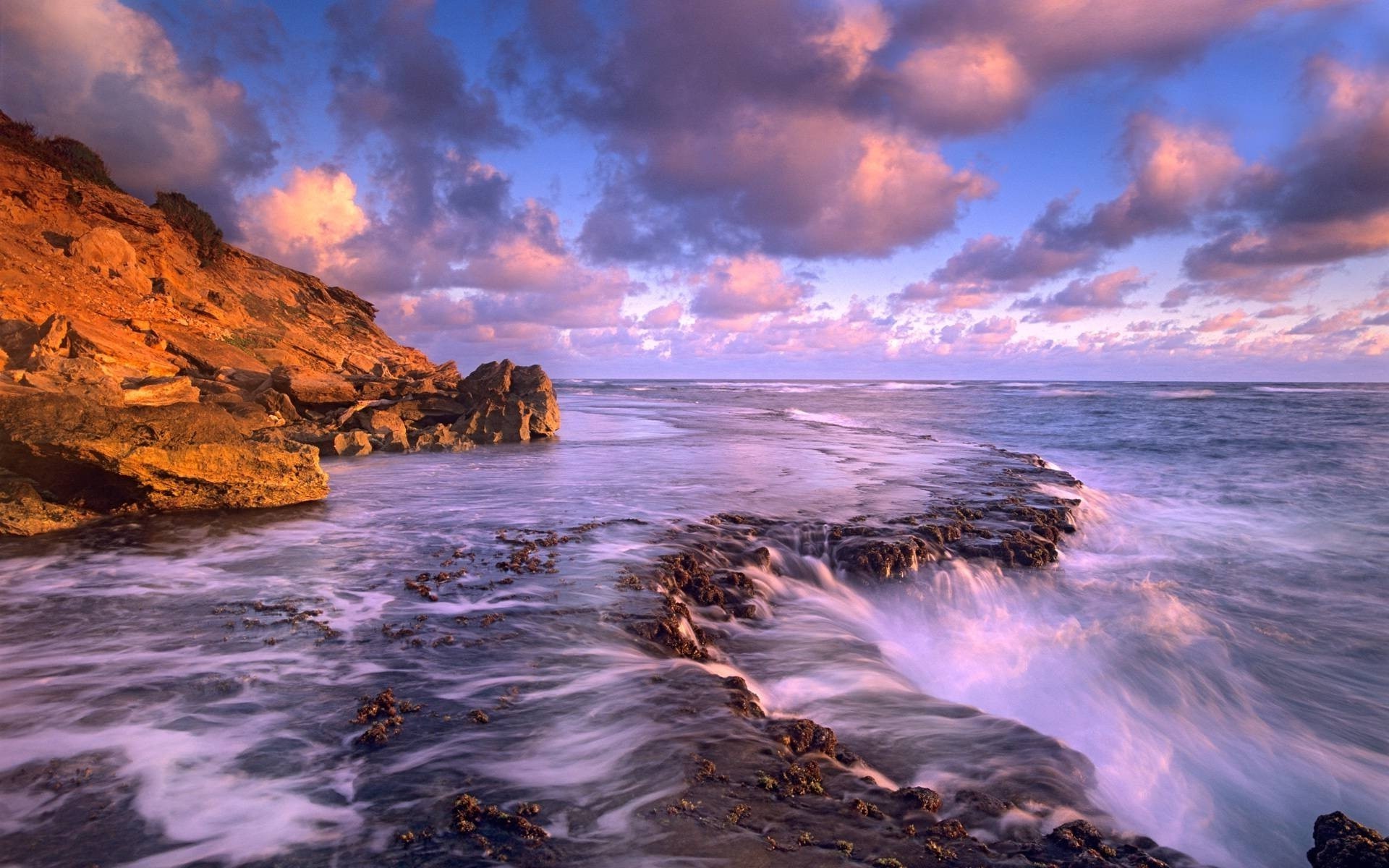 cascades coucher de soleil eau crépuscule océan plage soir aube mer mer paysage ciel paysage soleil voyage nature rock beau temps