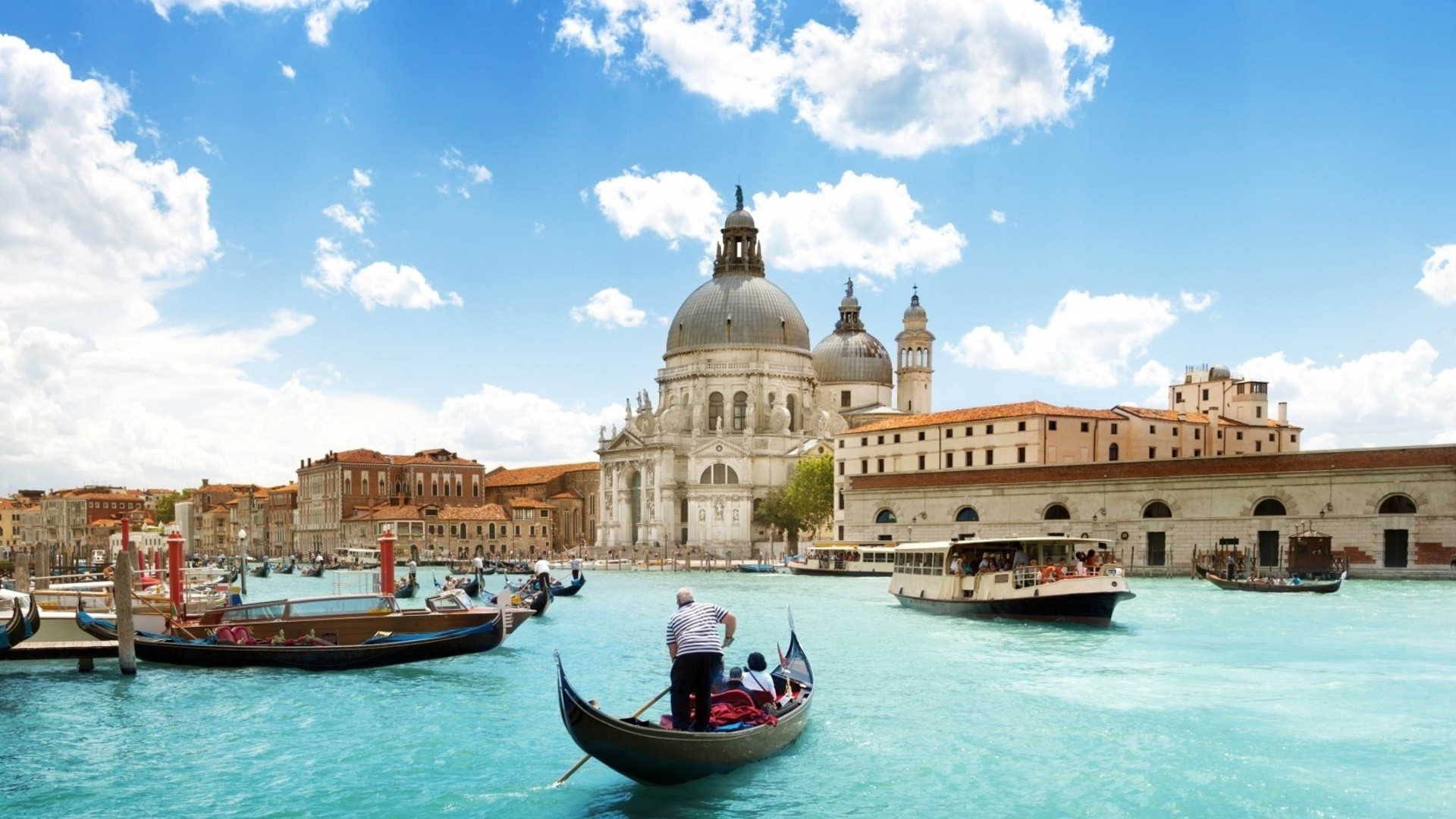 städte reisen architektur wasser gondeln haus tourismus himmel venezianer urlaub