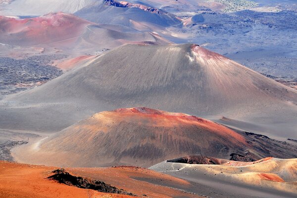 A volcano that has calmed down and is waiting for the right time