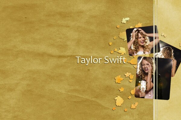 Taylor swift on a yellow background