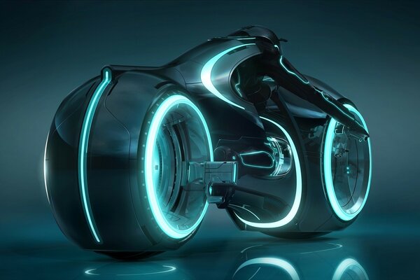 Futuristic motorcycle from the future