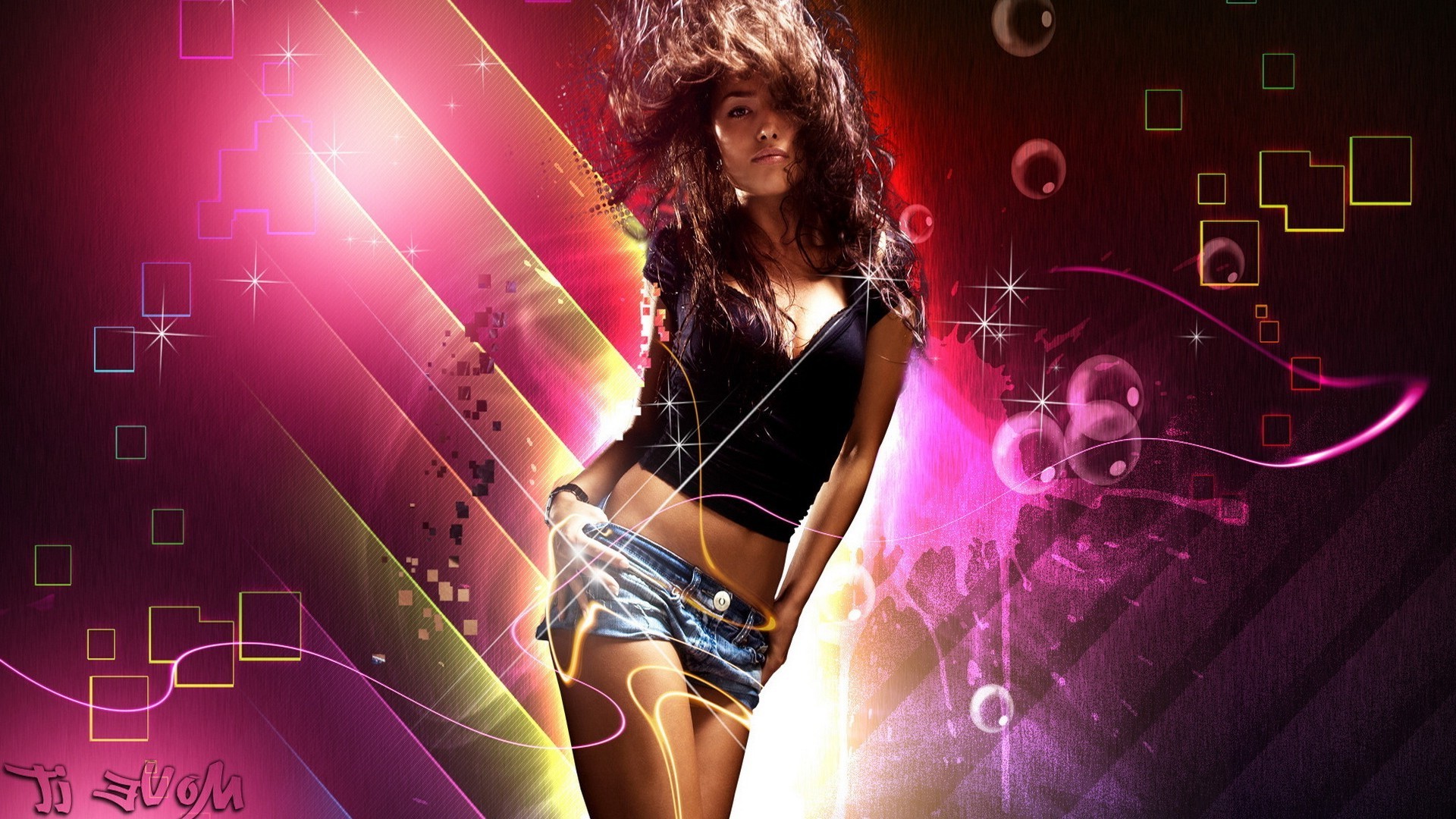 dressed girls music club woman fashion concert performance disco style nightlife party