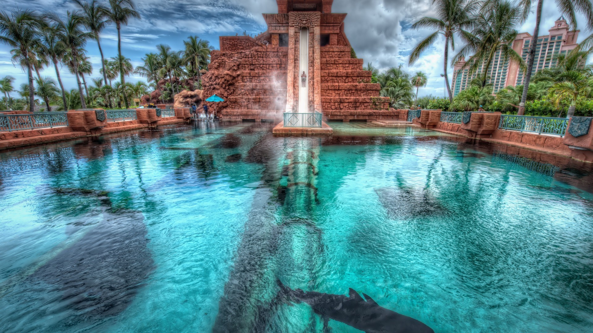 arquitectura antigua agua tropical resort piscina viajes palmas vacaciones hotel verano exótico árbol lujo paraíso hermoso turquesa natación turismo relajación naturaleza reflexión