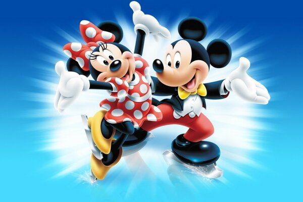 Illustration der Helden von Mickey und Mini