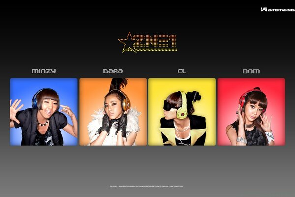 2NE1 корей тобының қыздары