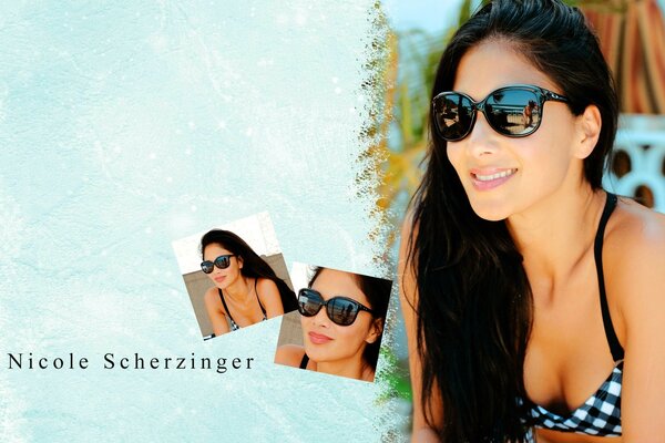 Nicole Scherzinger dans des lunettes de soleil