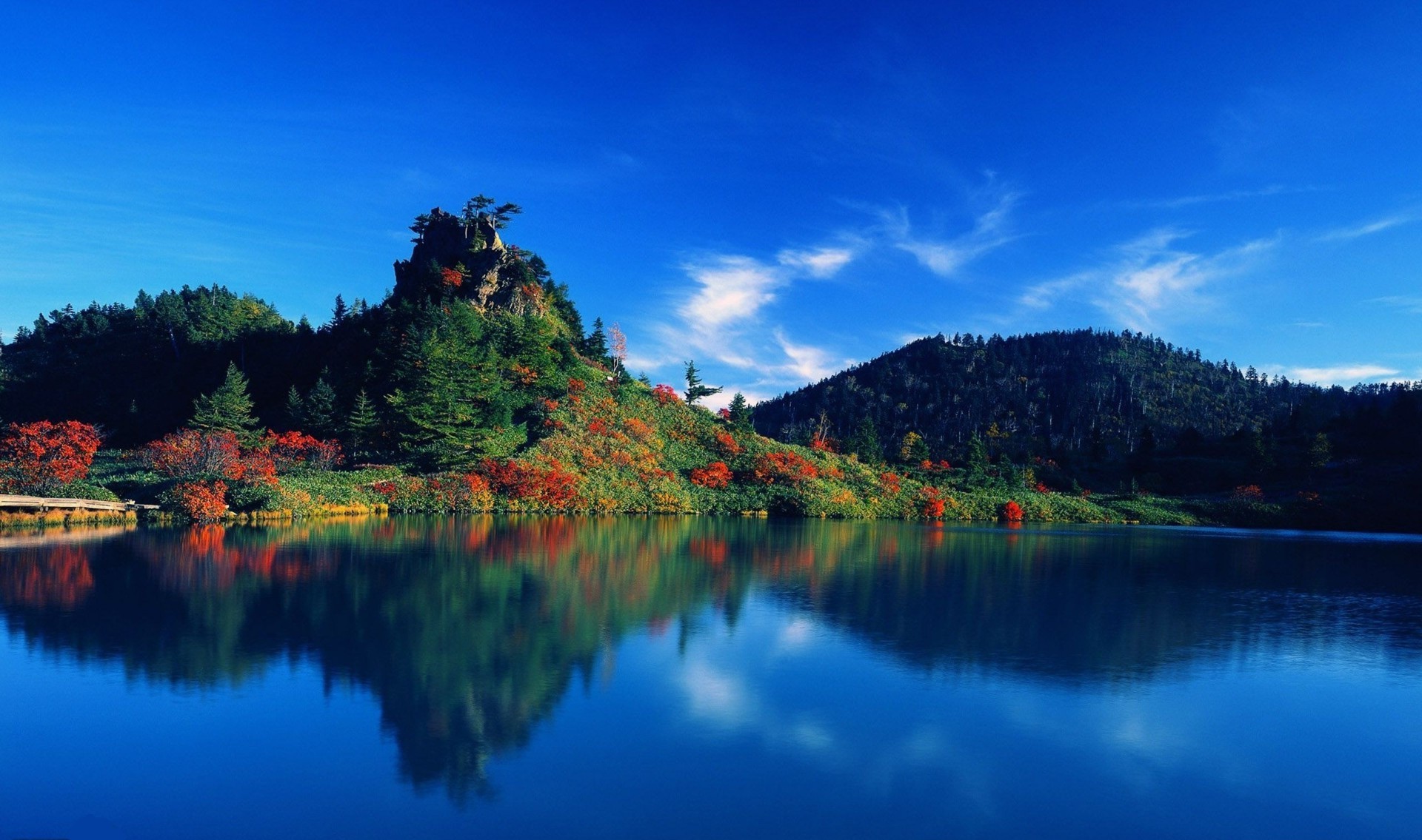 lake water reflection outdoors nature travel sky landscape tree river scenic wood