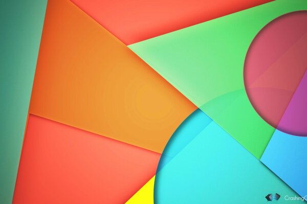 Wallpaper for android colorful geometric illustration