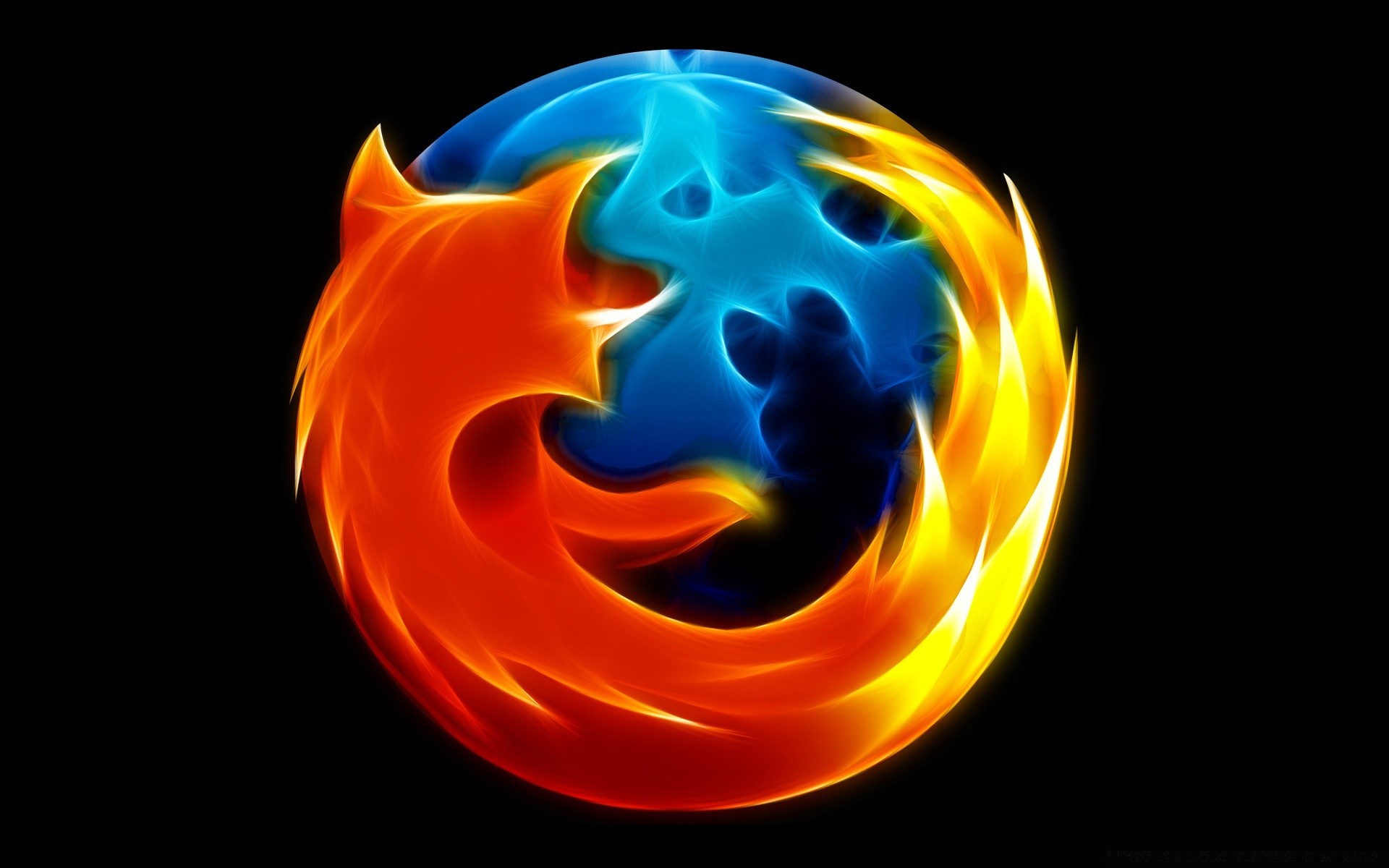 firefox chama abstrato quente design ilustração energia fantasia gráfico arte queimado desktop