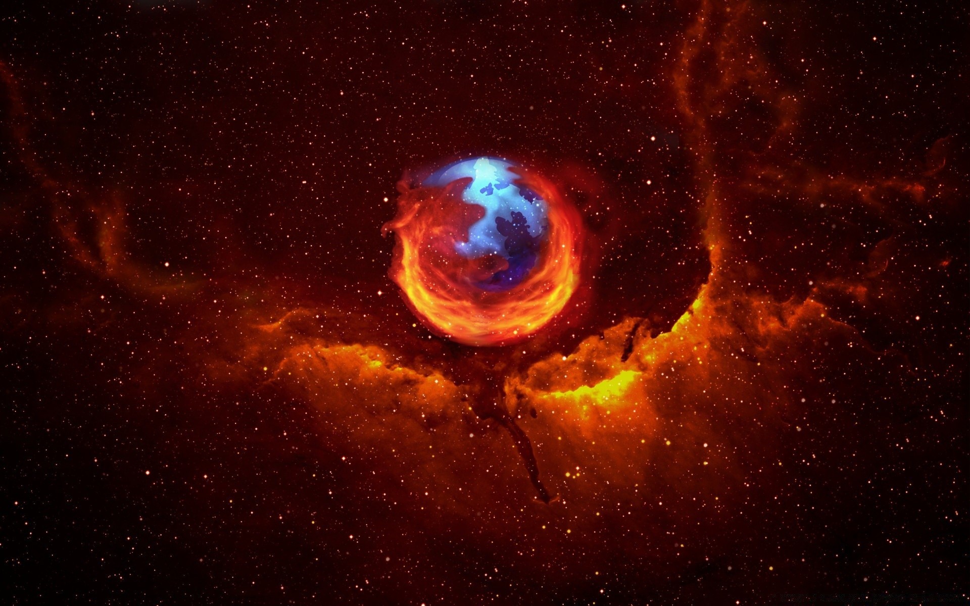 firefox astronomy galaxy moon planet space science exploration nebula cosmos astrology ball-shaped infinity constellation light fantasy solar system plasma outer telescope