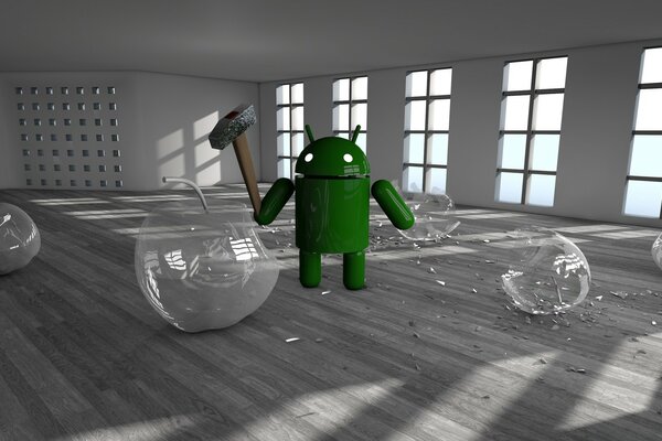 Android indoors is not very dangerous