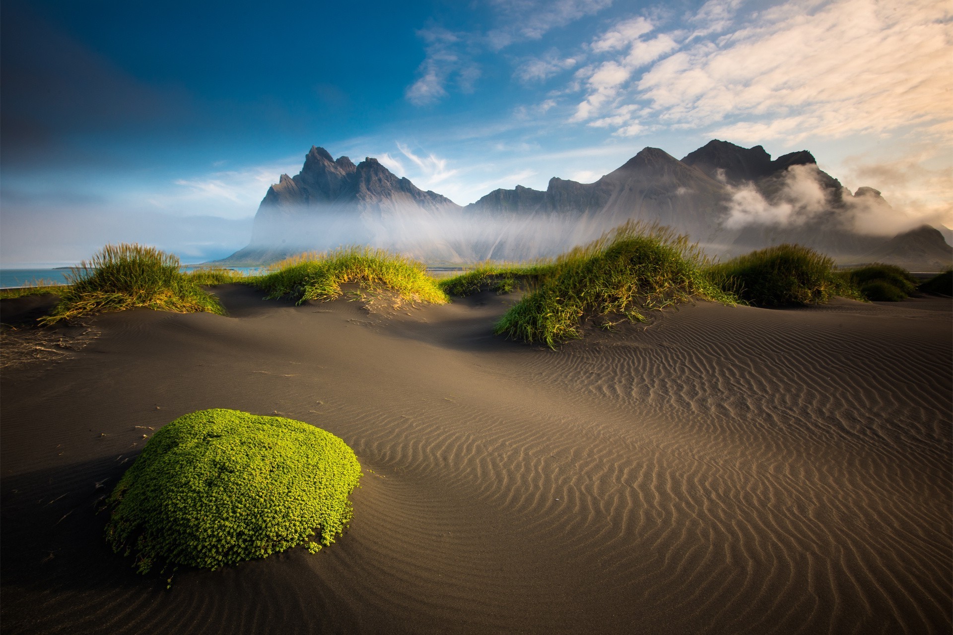 landschaft sonnenuntergang landschaft dämmerung himmel reisen natur sand am abend im freien berge wasser