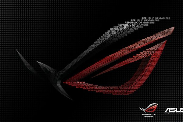 Black and red mask for a modern desktop