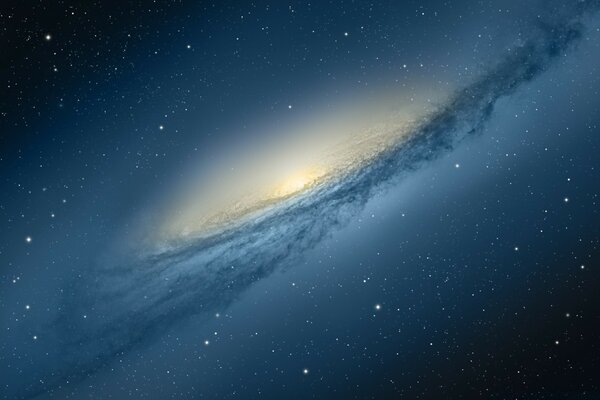 Завораживающее изображение галактики в космосе