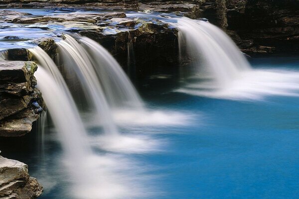 Waterfall river nature beauty