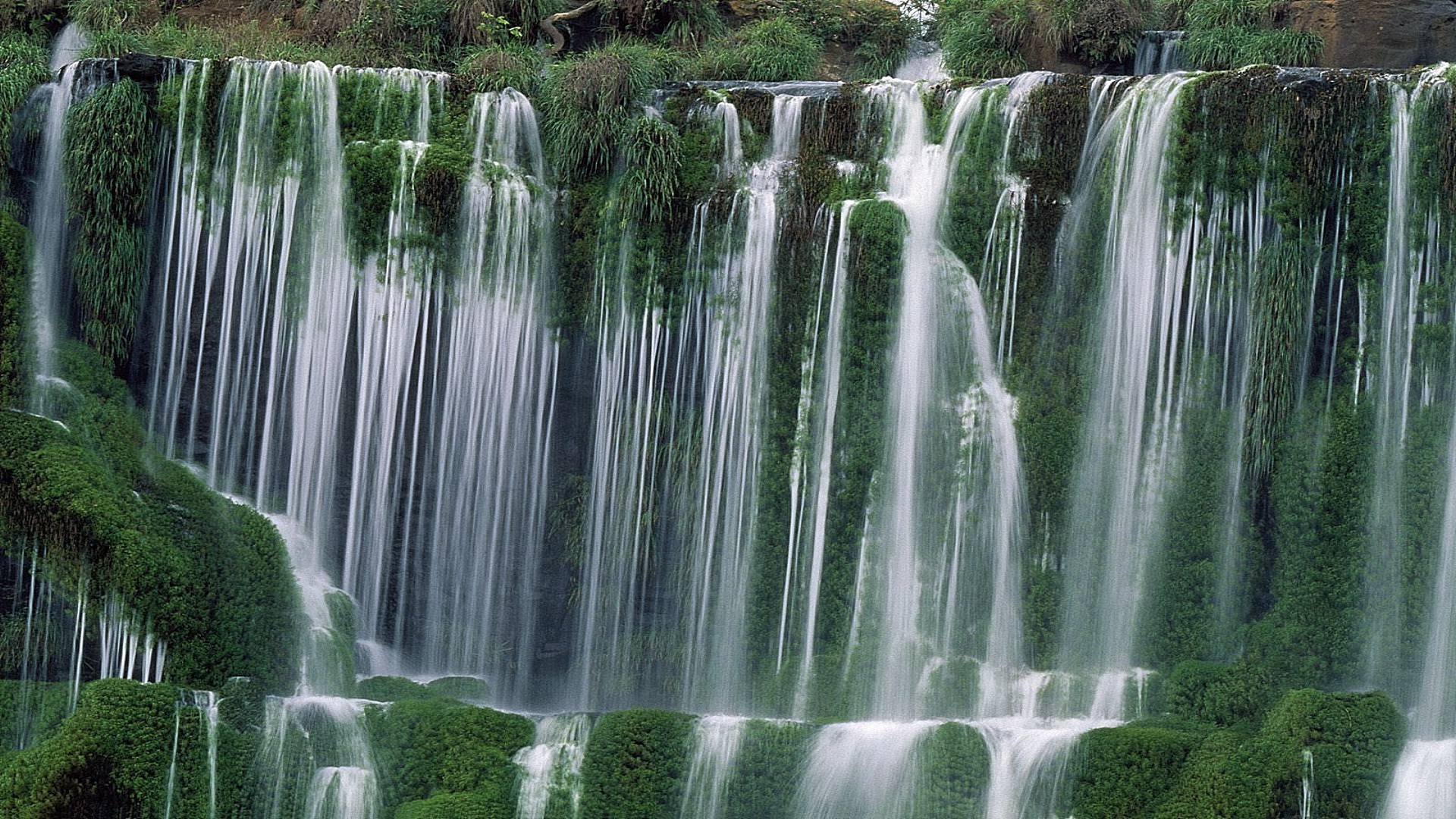 waterfalls waterfall water nature wet river cascade leaf fall stream wood park clean outdoors summer flow purity travel tropical splash