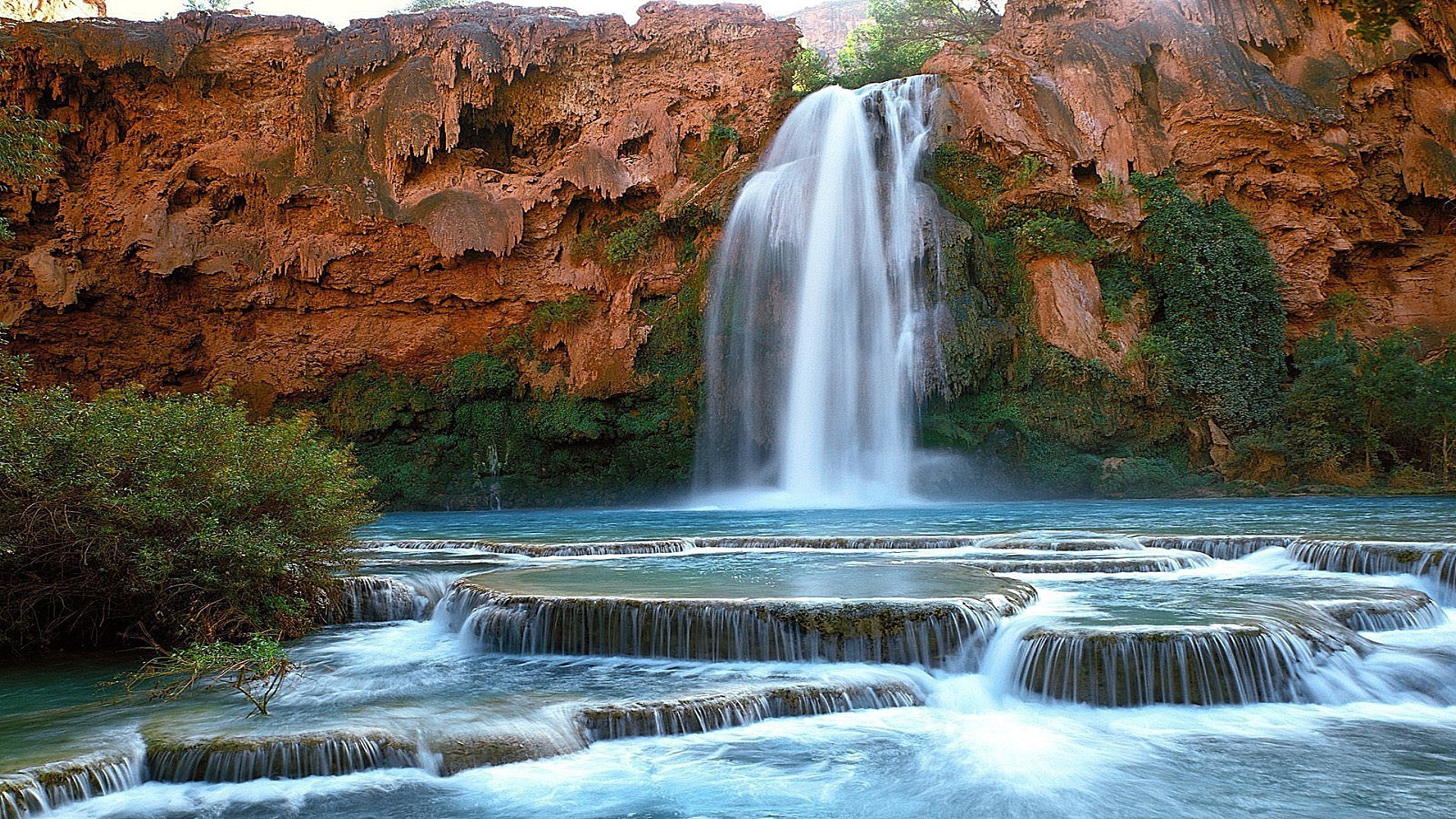 waterfalls waterfall water river stream cascade rock fall landscape nature travel motion creek flow purity outdoors downpour mountain park cataract