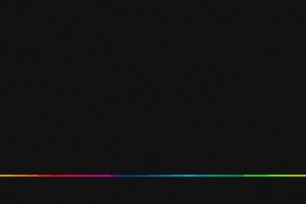 Multicolored stripe on a black background