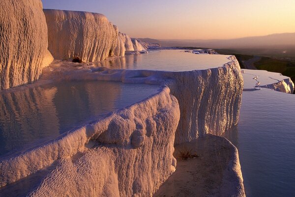 Beautiful mountain landscape with sunset