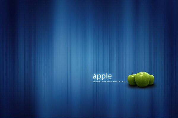 Green apple logo with backlight