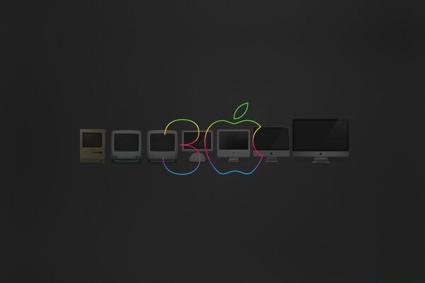 Das Bild der Efolution der Apple-Technik