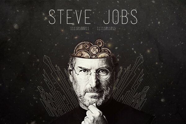 Genio Steve Jobs retrato