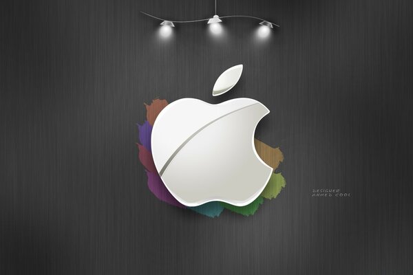 Sfondo minimalista con apple