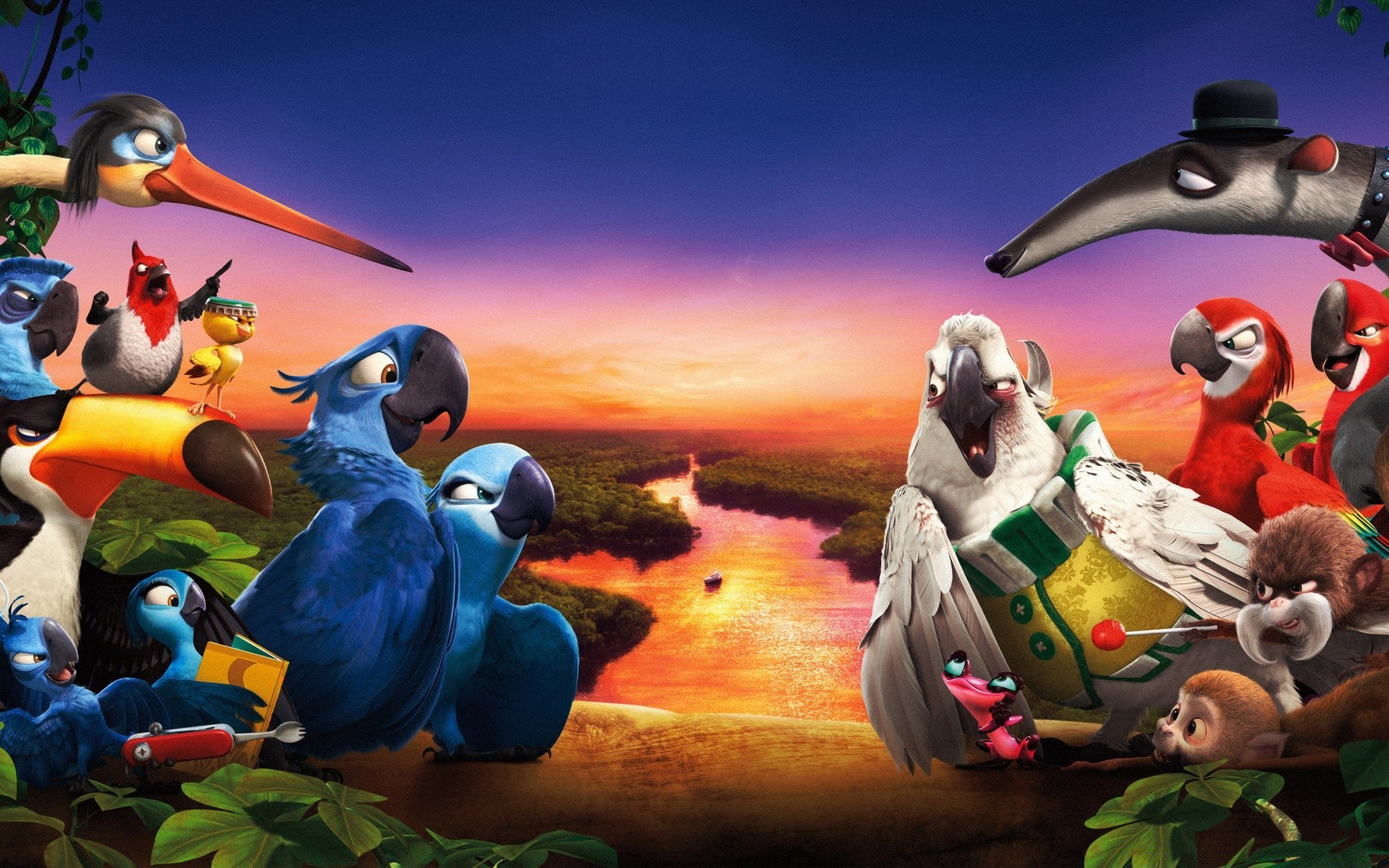 cartoons illustration gruppe mann film