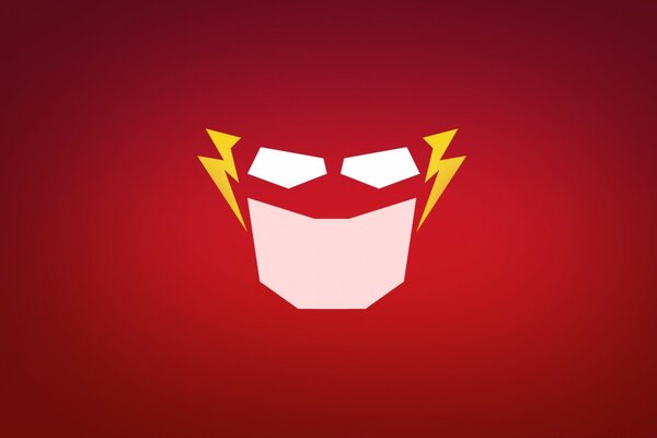 Графическое изображение из мультфильма на красном фоне