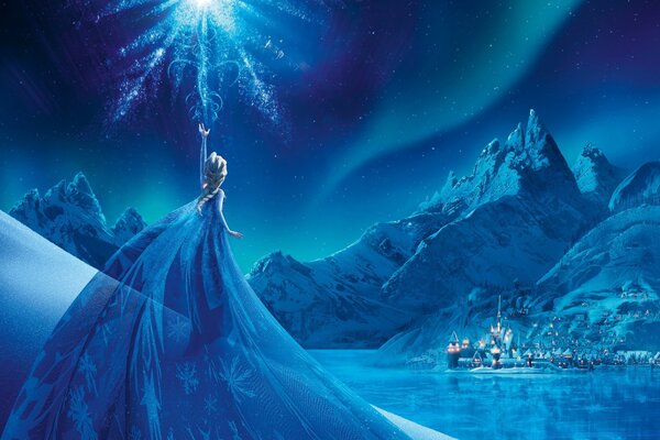 Elsa aus dem Zeichentrickfilm Das kalte Herz 
