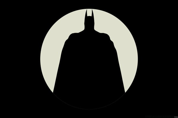 Sagoma di Superman sullo sfondo della Luna