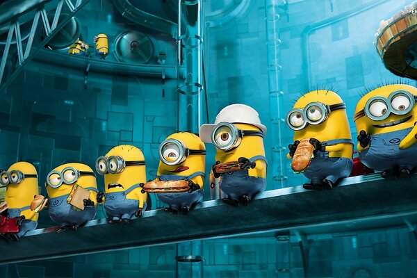 Os Minions são Construtores. Minions em construção