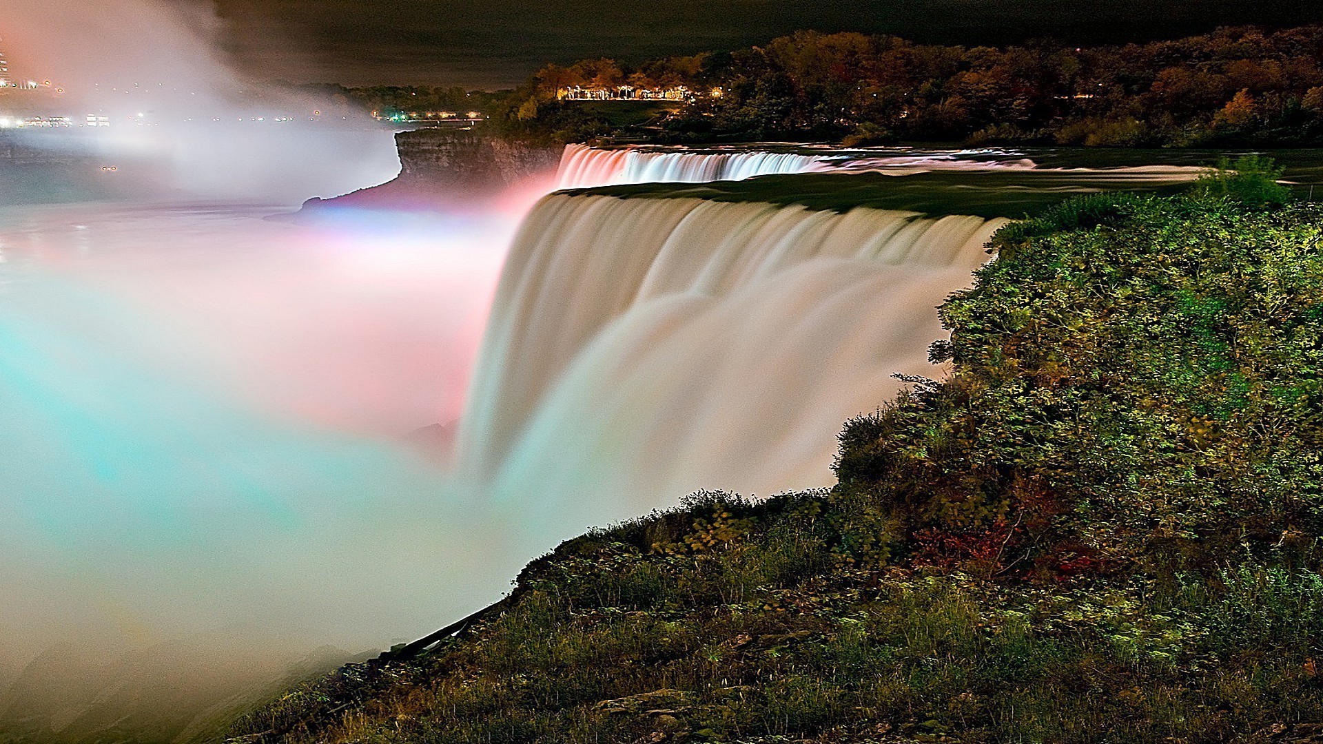 cascadas agua paisaje viajes río al aire libre cascada madera desenfoque arco iris naturaleza otoño árbol luz puesta de sol amanecer