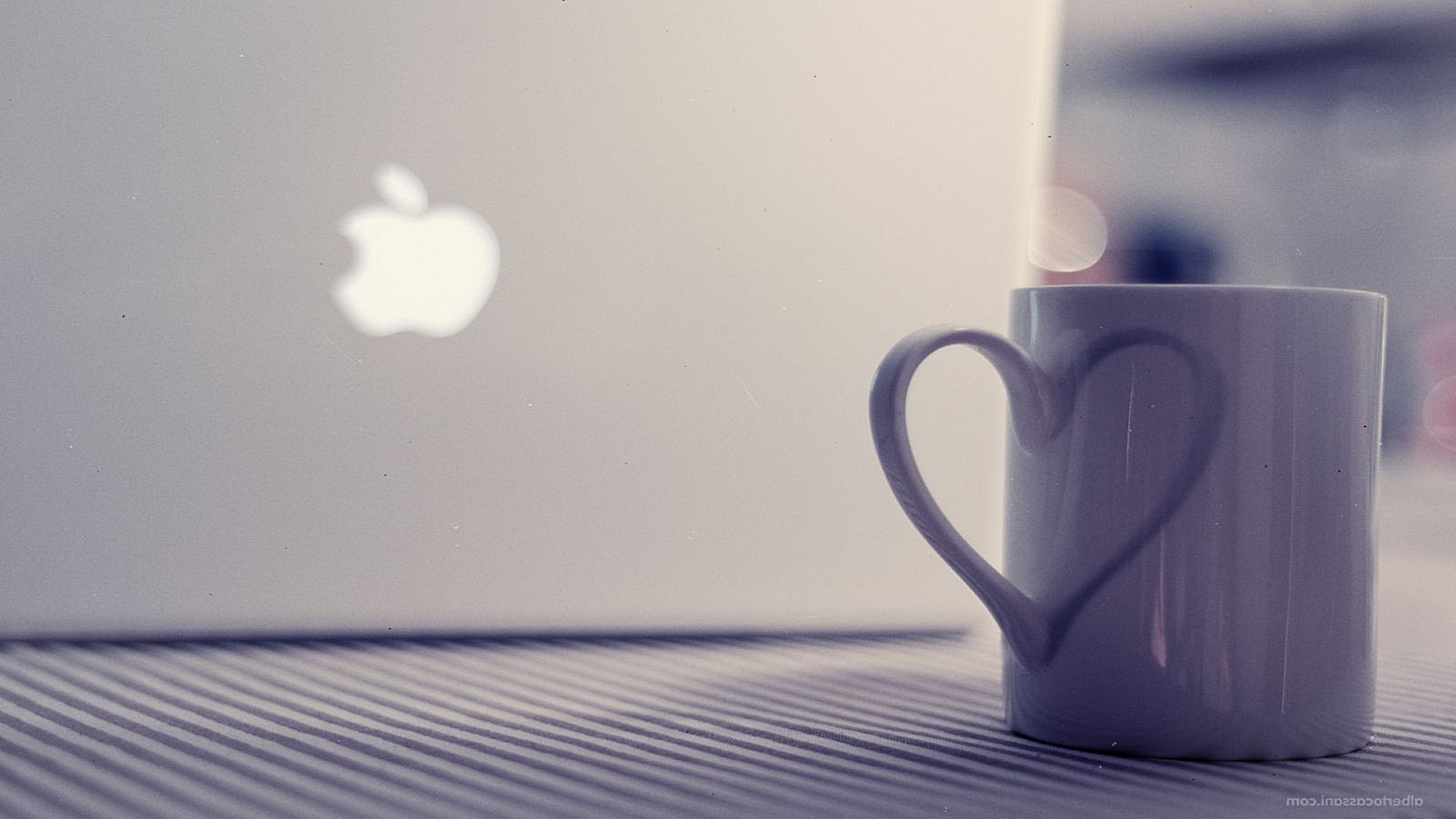 apple desktop tazza bere caffè astratto colore tazza vuoto natura morta alba primo piano tè vuoto design sfondo espresso