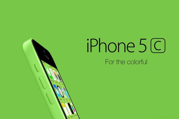 Iphone 5c Zielony kolorowy