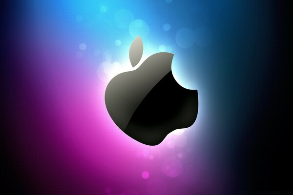 Logo Apple luminoso per il desktop