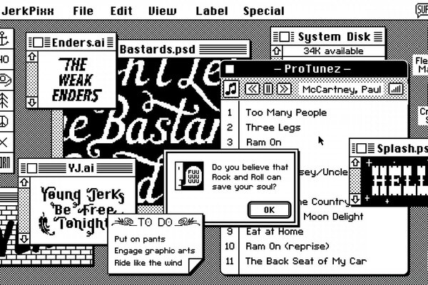 Computerfenster auf dem Desktop