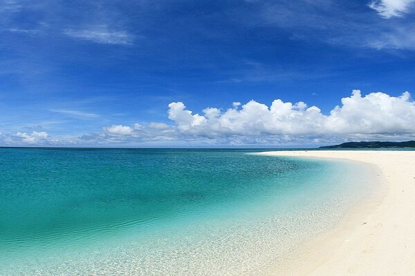 Ocean sand and crazy beauty landscape