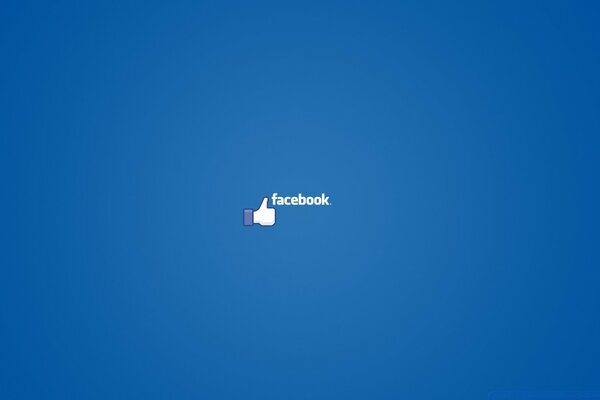 Facebook, logo on a blue background