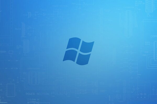 Économiseur d écran bleu pour le bureau de Windows