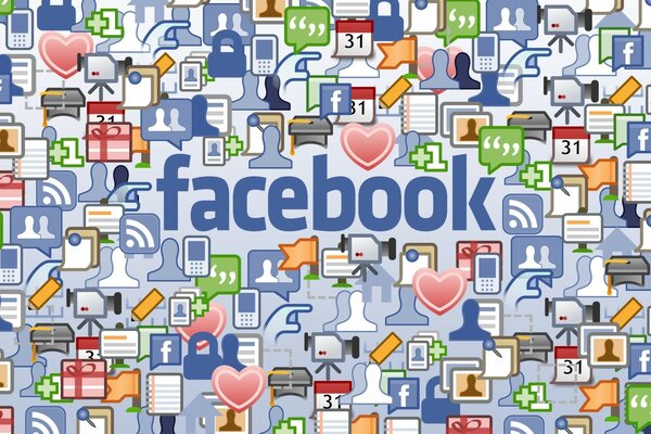 Facebook-Symbolik im Grafikdesign